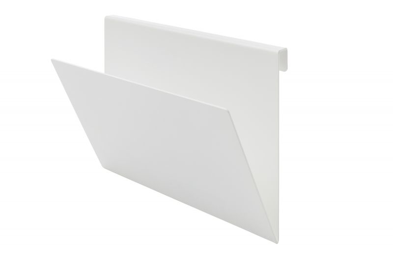 Weißer Flai Kleiderhaken von Müller Möbelwerkstätten für Sekretär, Zubehör für Ordnung am Arbeitsplatz.